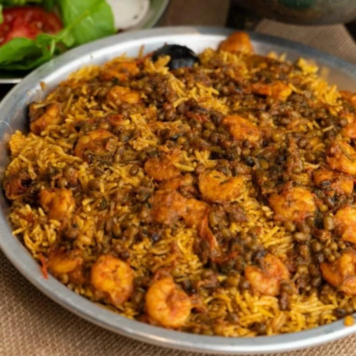 مجبوس هامور مع حشوة الروبيان